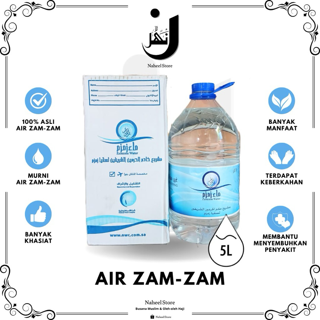 

Air Zamzam 5 Liter Original Asli
