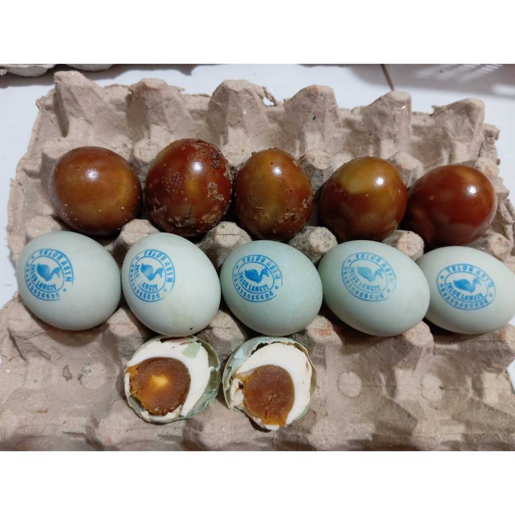 

10 BUTIR TELUR ASIN MIX ORIGINAL & BAKAR