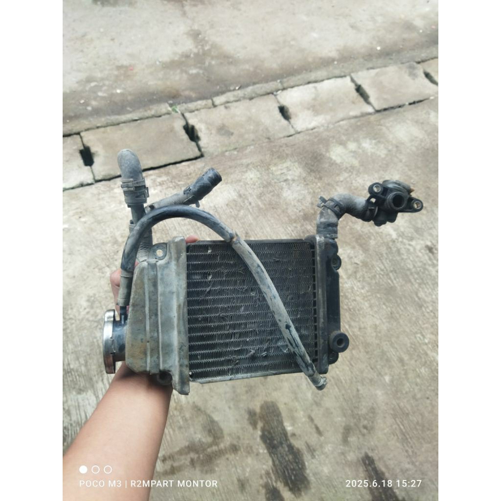 RADIATOR FULL SET TERMOSTRAT HONDA VARIO 110 KARBULATOR KVB VARIO 110 TEKNO KARBU KVB ORIGINAL