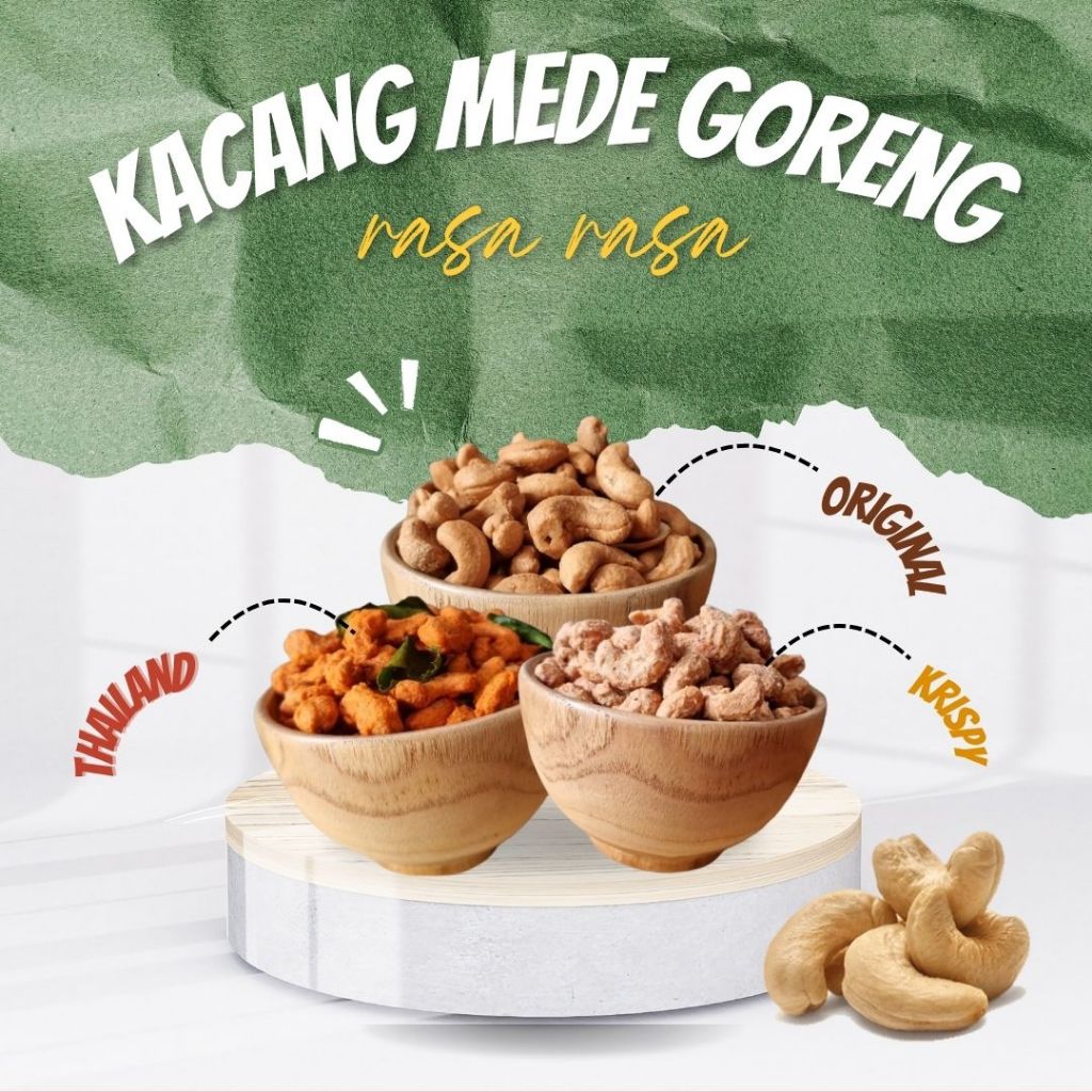 

Kacang Mede Matang 500 gram Mete Goreng Asin