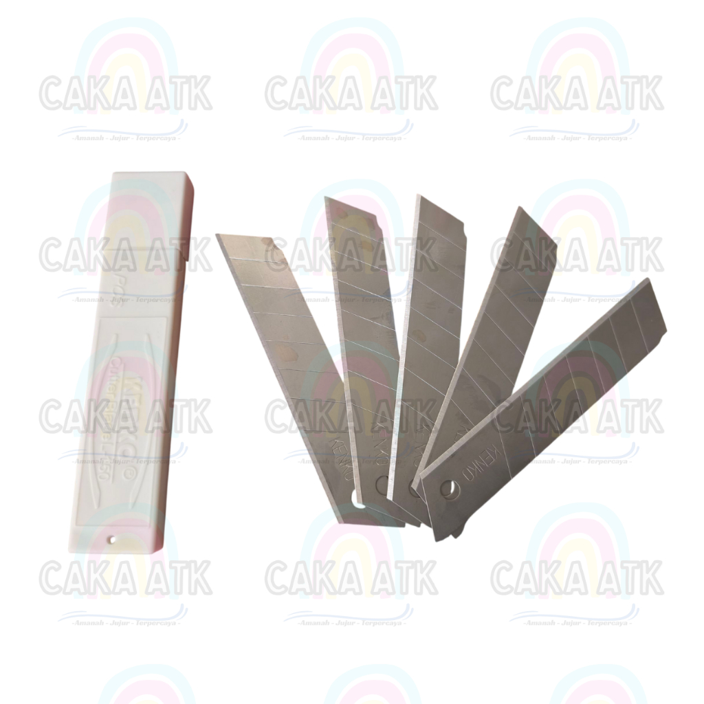 

[ 1 Pak ] Isi Cutter L-150 merk KENKO / Isi Cutter Besar 5pcs / Spare Blades KENKO / Cutter Blade