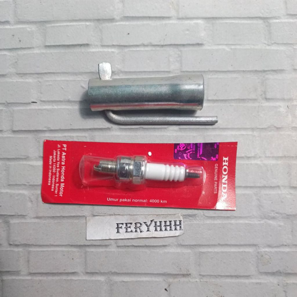 busi busy + kunci busi supra / grand / legenda / supra fit