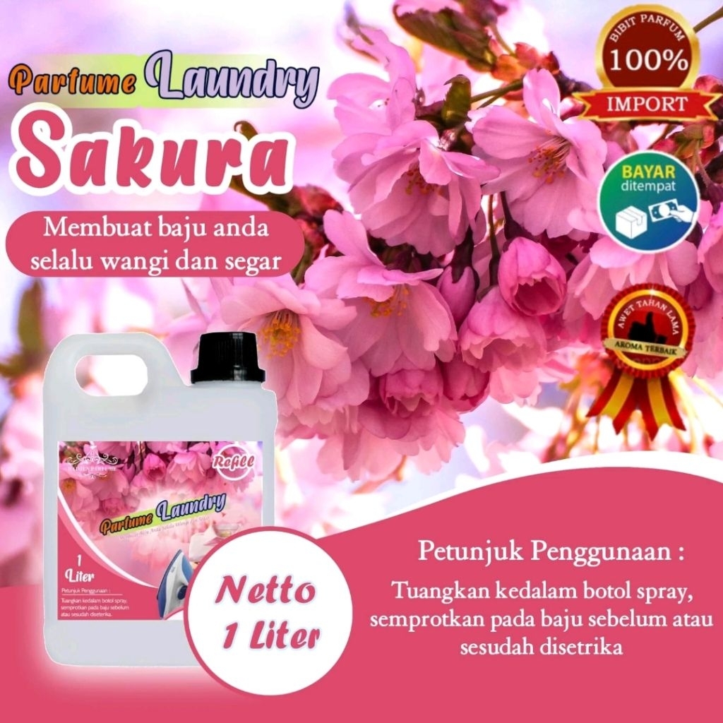 PARFUM LAUNDRY SAKURA 1 LITER