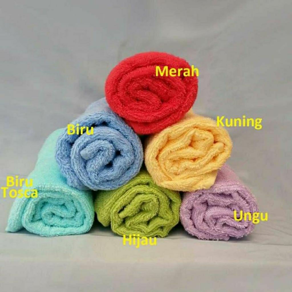 Handuk Merah Putih Kecil UK 30×70 polos