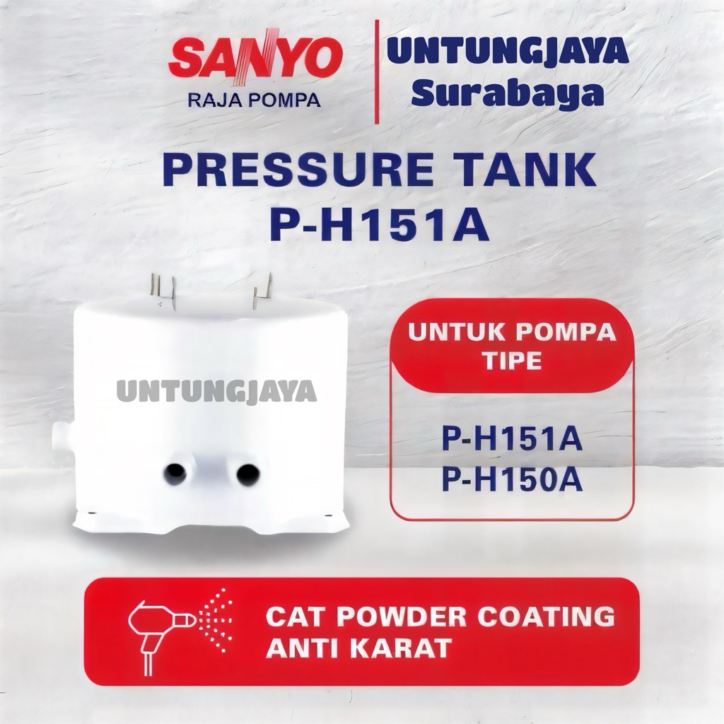 TABUNG SANYO ORIGINAL PH 150 A PH 151 A // PRESSURE TANK SANYO PH150A PH151A // JUAL SPAREPART POMPA
