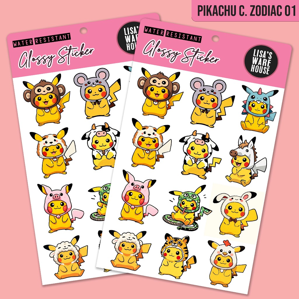 

Sticker Pikachu Chinese Zodiac/Shio Volume 01