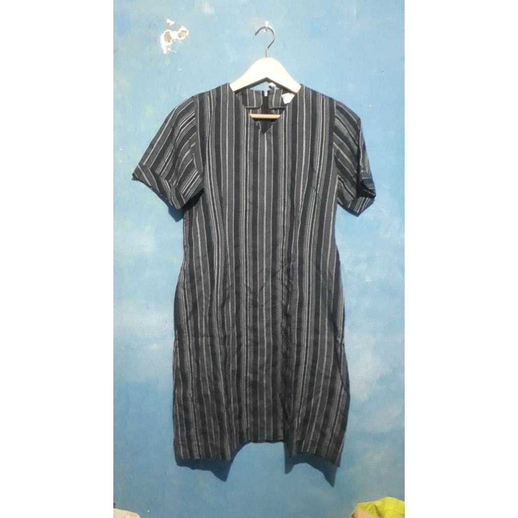 Dress Piyama Hitam Blester Atasan Cewek Bekas Preloved