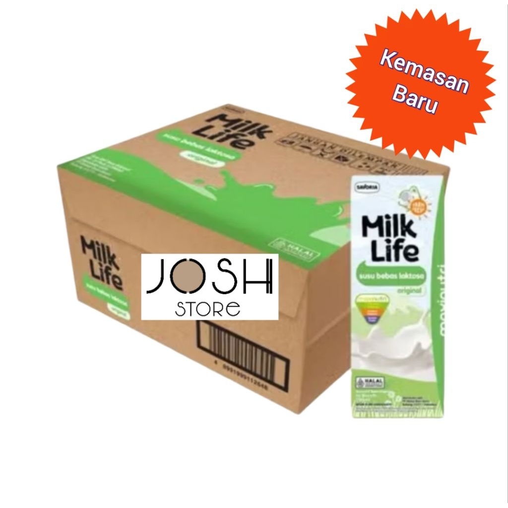 

Milklife UHT Lactose Free Rasa Original 200 ml - Milk Life - Susu Anak Bebas Laktosa - Susu Sapi Segar - Fresh Milk - Karton / Dus