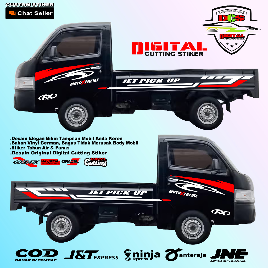 NEW Sticker mobil pickup carry stiker sticker mobil pick up suzuki new carry