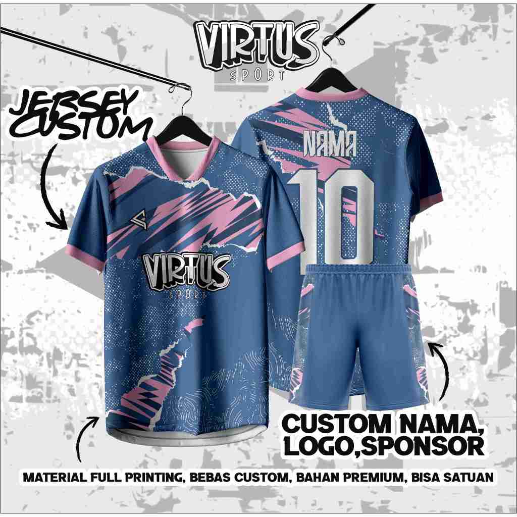 Jersey Futsal | Jersey Sepak Bola Custom Free Name Set
