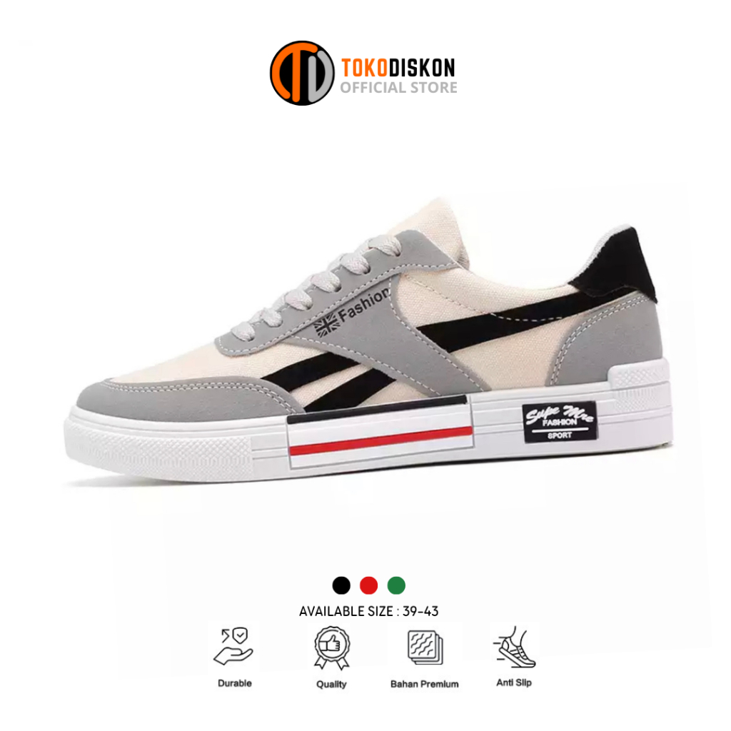𝗧𝗢𝗞𝗢𝗗𝗜𝗦𝗞𝗢𝗡 Sepatu pria sepatu daily Remaja Shoes Simple Kekinian daily shoes cdr