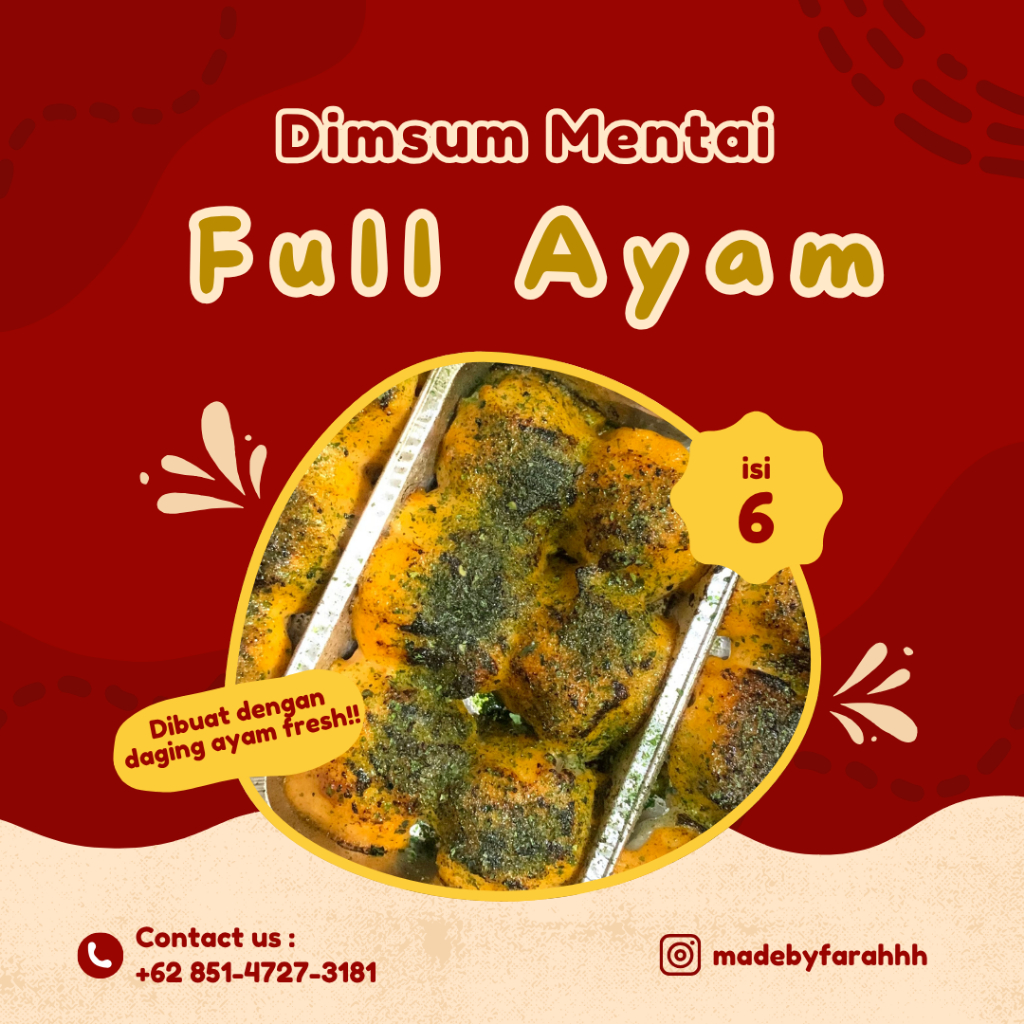 

Dimsum Mentai Full Ayam