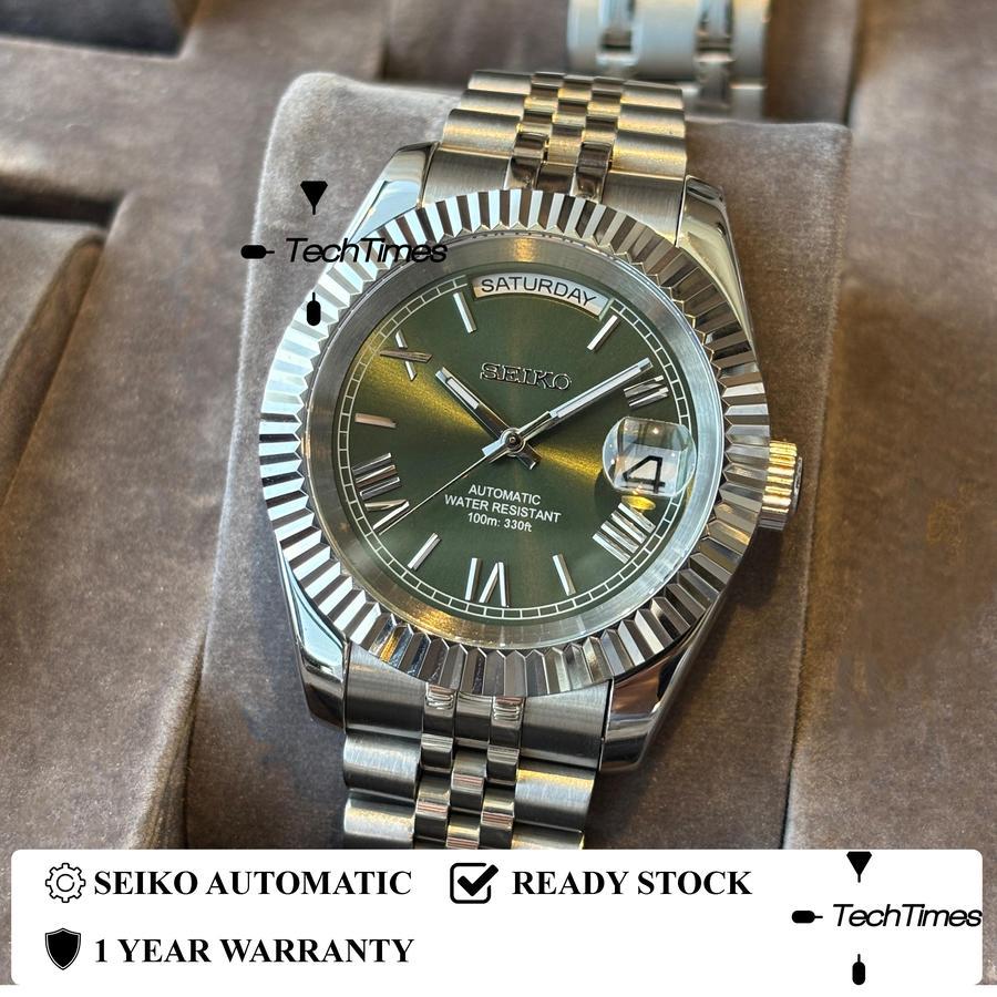 Seiko Datejust Mod Jubilee Day Date Mod Datejust NH35 Automatic 39MM Green