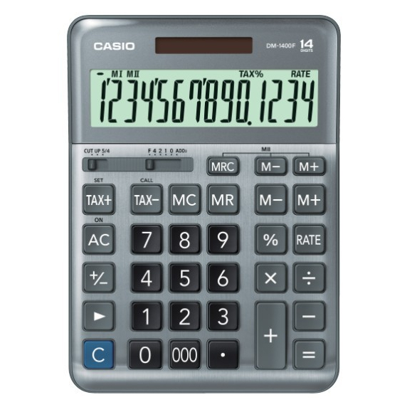 

Promo CASIO DM1400F DM1600F Kalkulator Kantor 14 & 16 digit PENGHITUNG PAJAK SERIES ALUMUNIUM