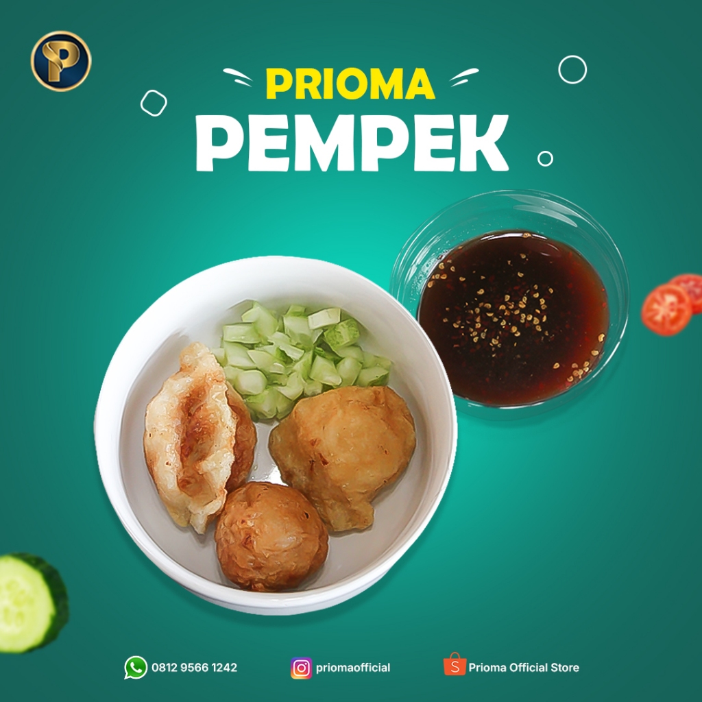 

Pempek Ikan Tenggiri 100% Asli Free Cuko 350ml – Tanpa Pengawet, Fresh & Halal | PRIOMA
