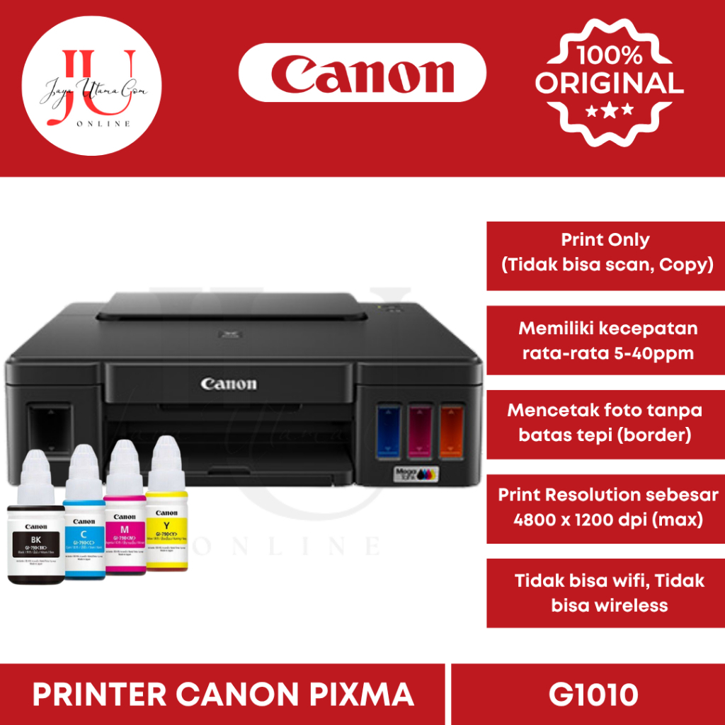 Printer Canon G1010 / Printer Inkjet Canon PIXMA G1010 Original