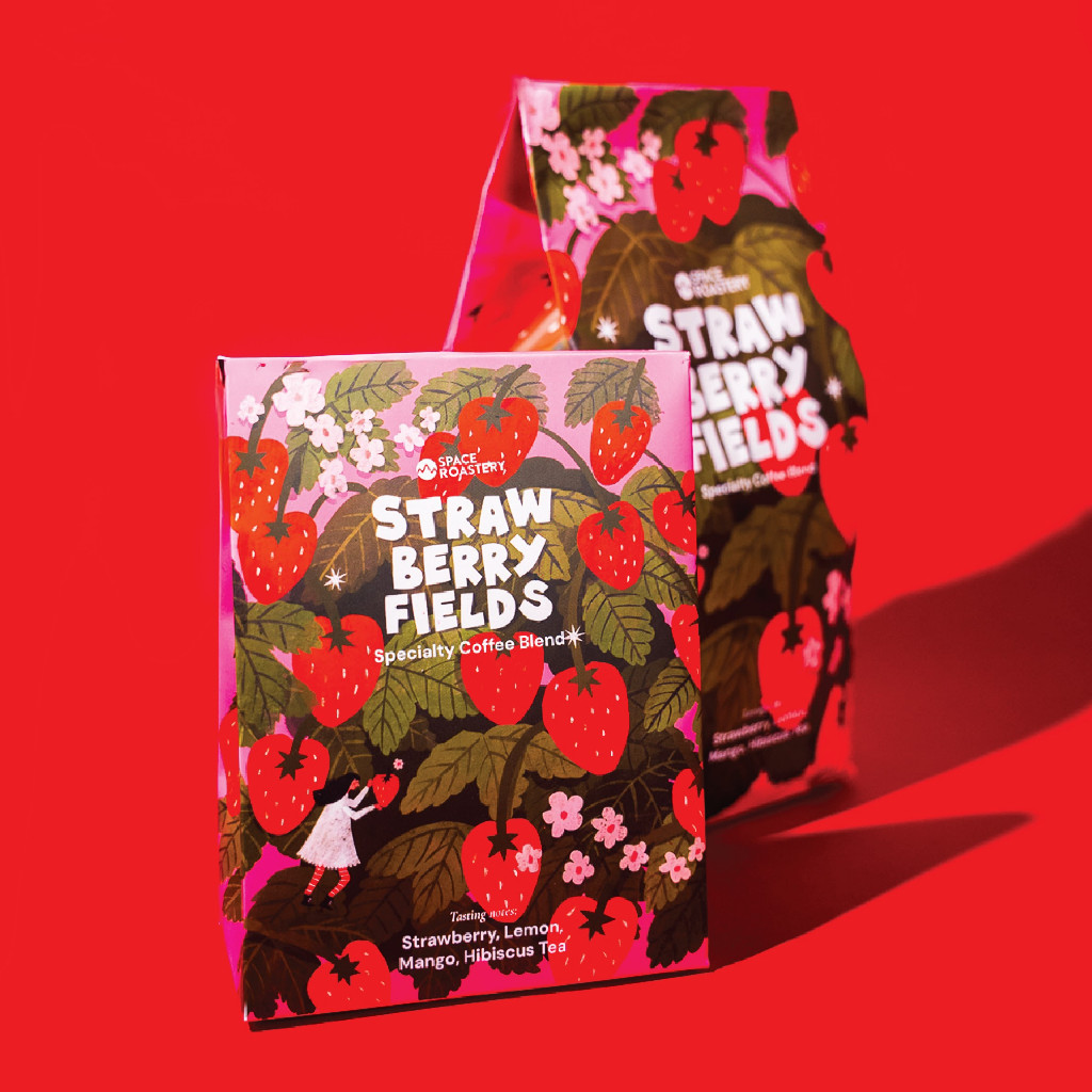 

Biji Kopi Strawberry Fields - specialty coffee from Space Roastery