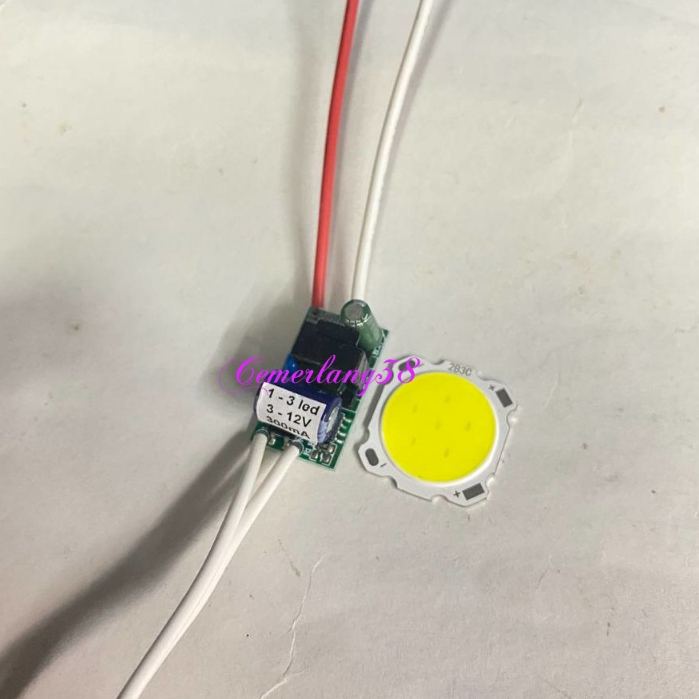 Led Driver 3 watt  + Chip mata Lampu 3 watt