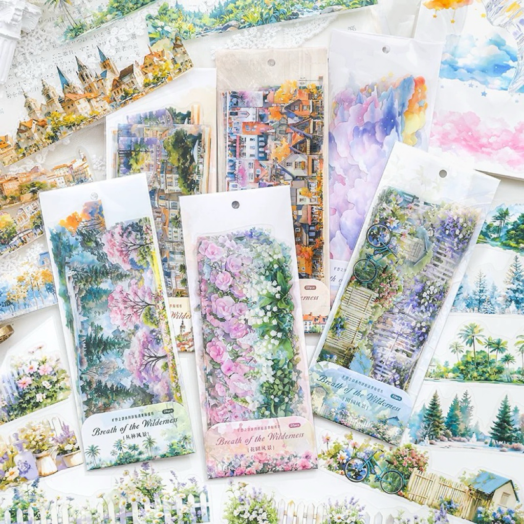 

{ SAMPLE } BEAUTIFUL SCENERY STICKER SET