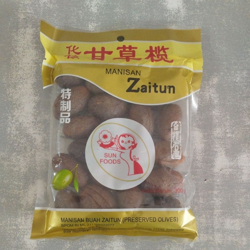 

Manisan buah zaitun tanpa biji 300g
