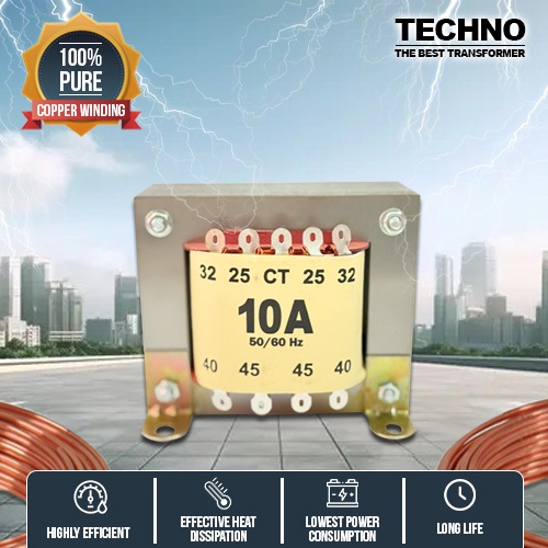 TRAFO 10 AMPERE CT 45 FULL TEMBAGA MURNI IMPOR BEST QUALITY