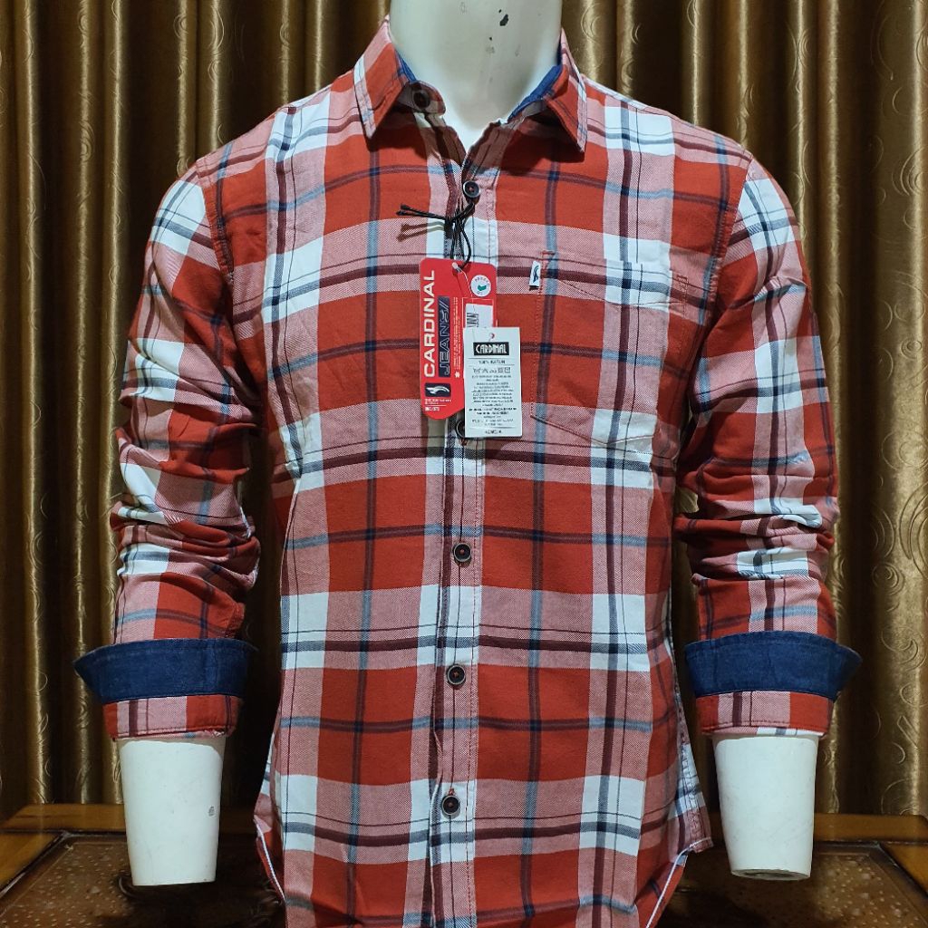 Kemeja Pria Cardinal jeans Slimfit