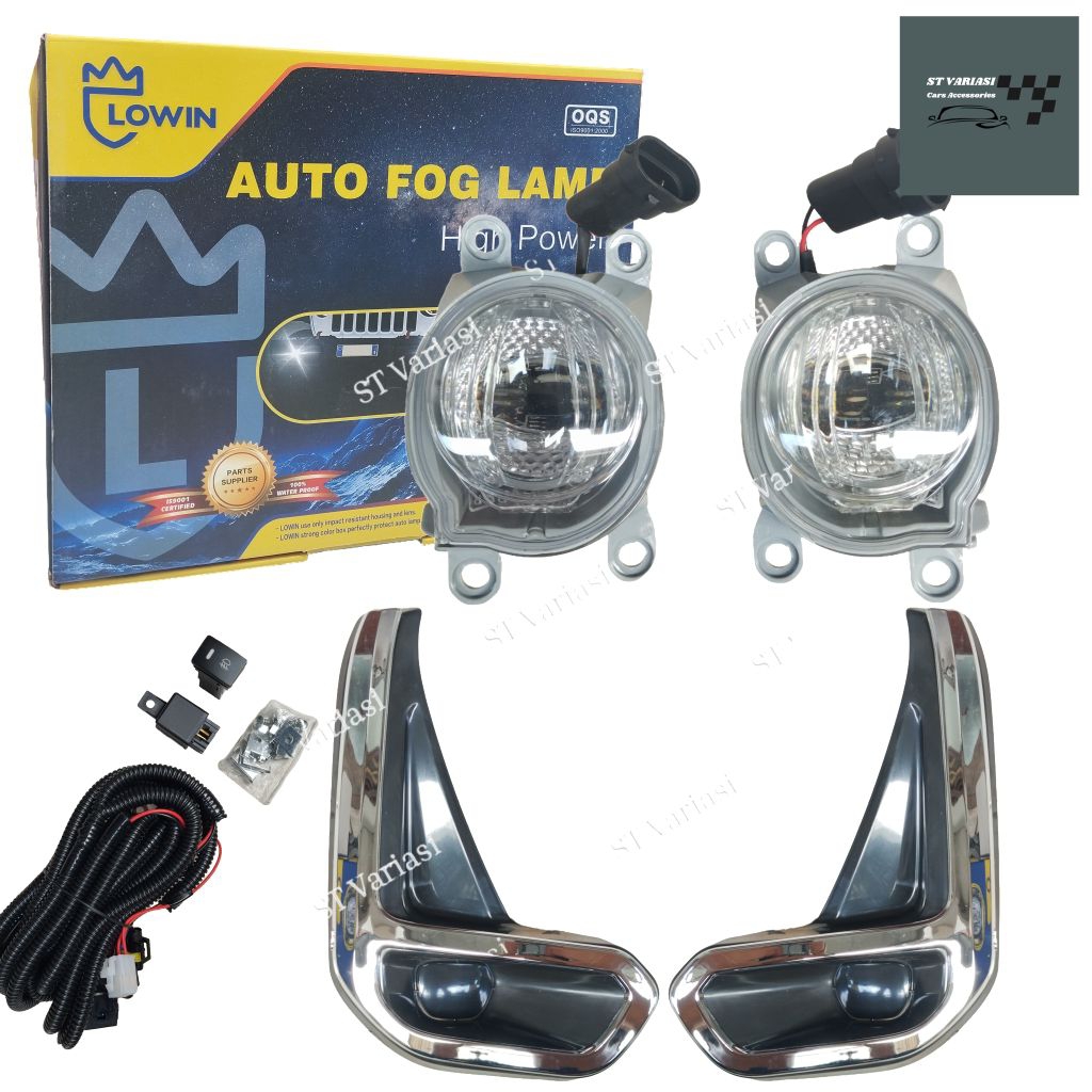 Foglamp Fog Lamp Lampu Kabut Mobil Hilux Rocco 2021 2022 2023 Hilux Rocco Chrome Lengkap Komplit