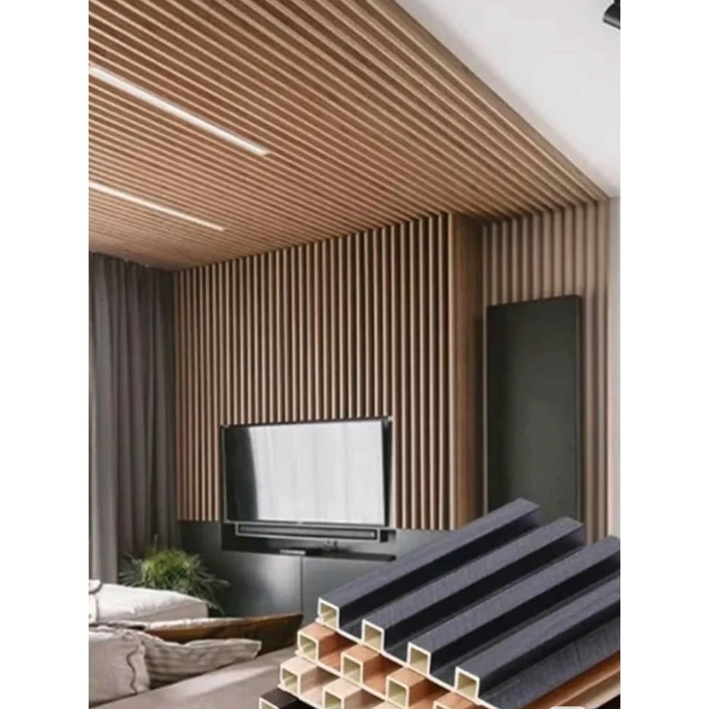 Wallpanel wpcWood Plastic Composite Wallpanel PVCWallpaper & Stiker Dinding