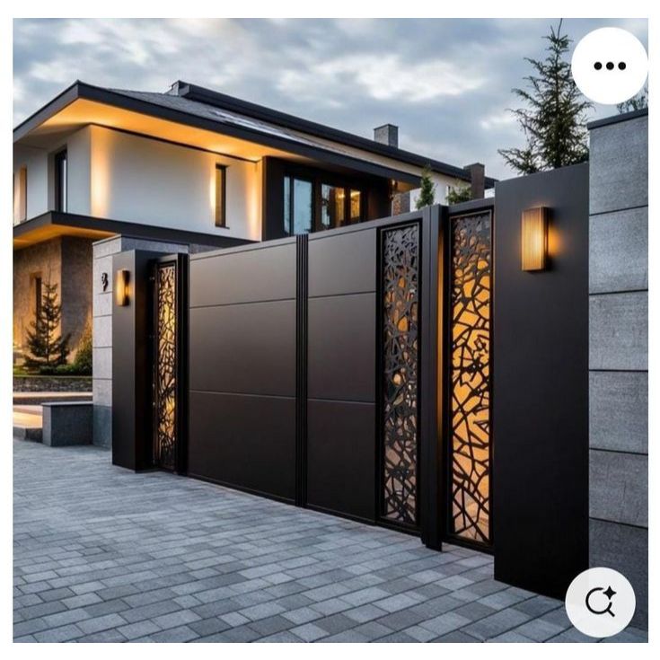 Pagar rumah mewah modern kekinian