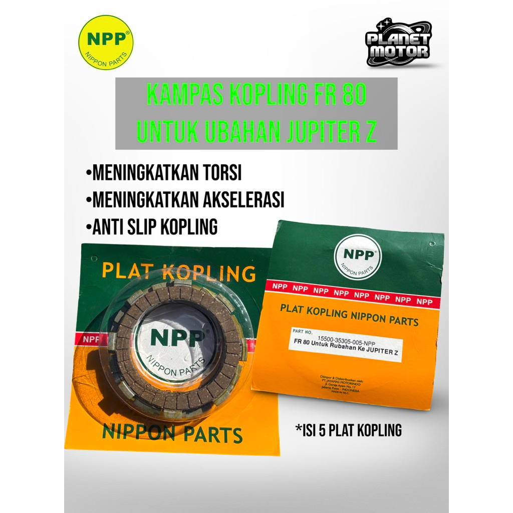 KAMPAS KOPLING FR 80 UBAHAN KE JUPITER Z NPP SPAREPART JUPITER VEGA MODIF