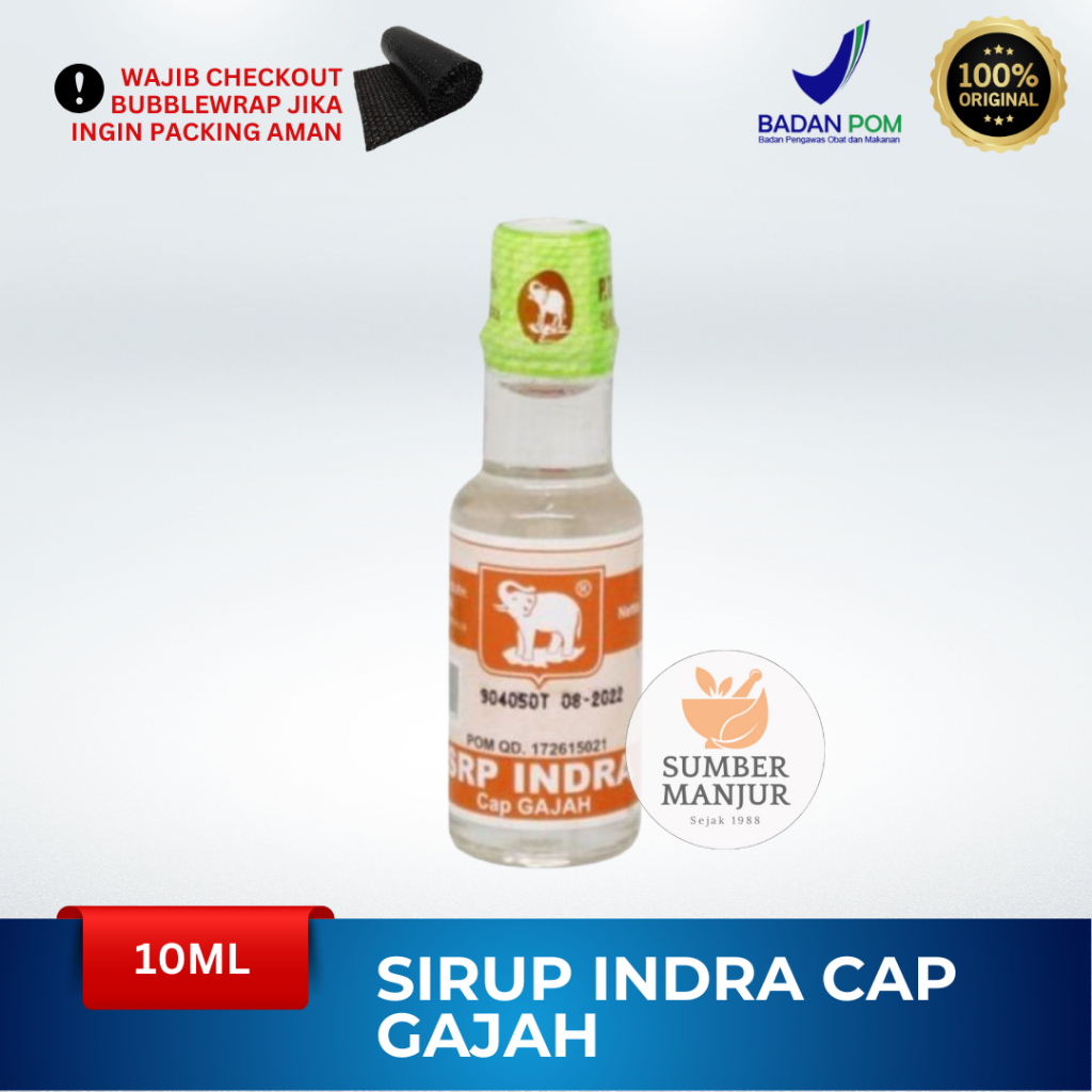 SIRUP INDRA CAP GAJAH 10 ML / OBAT SARIAWAN ANAK BAYI