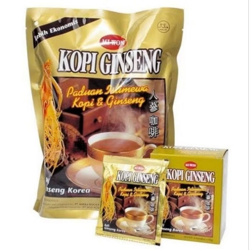 

Miwon Korean Kopi Ginseng | Isi 20 sachet @20 gr