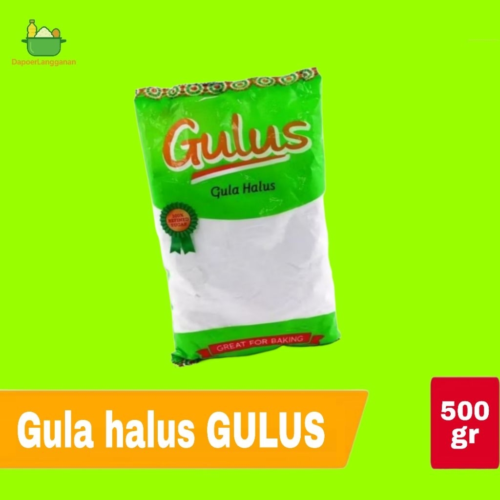 

Gula Halus GULUS 500gr – Putih Bersih, Cocok untuk Kue & Taburan