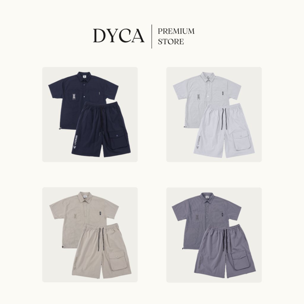 (OEM) (LW) Kemeja Lifework | Shirt Life Work | Celana Pendek | Celana Olahraga Pendek | Baju Celana 