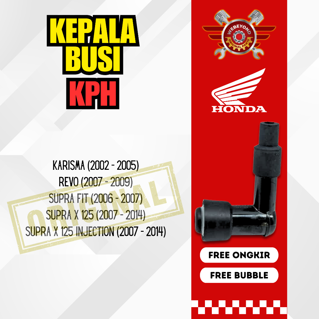 Kepala Busi Honda KPH Motor Karisma Revo Supra Fit Supra X 125 Injeksi Injection ORI ORIGINAL
