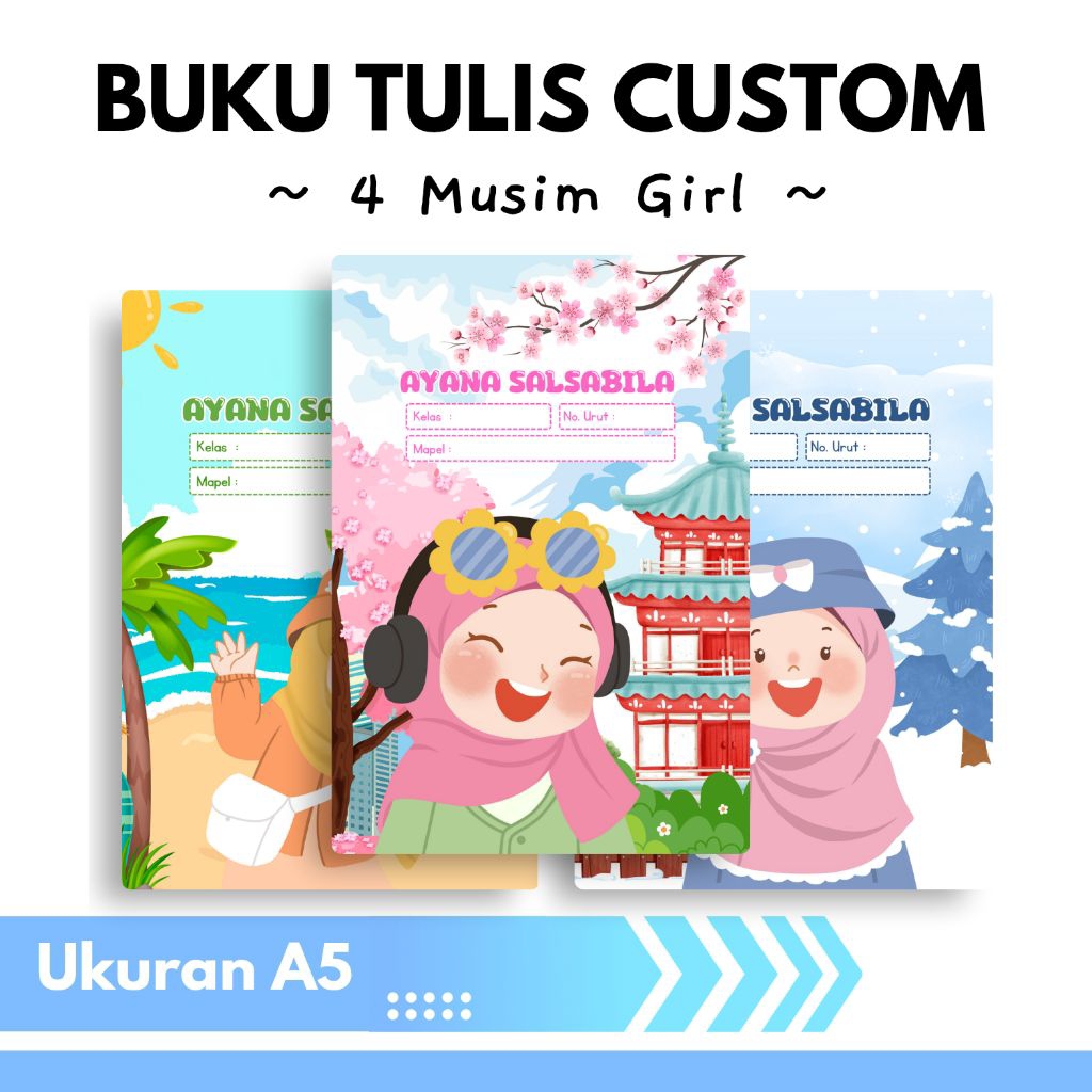 

BUKU TULIS CUSTOM NAMA TEMA 4 MUSIM