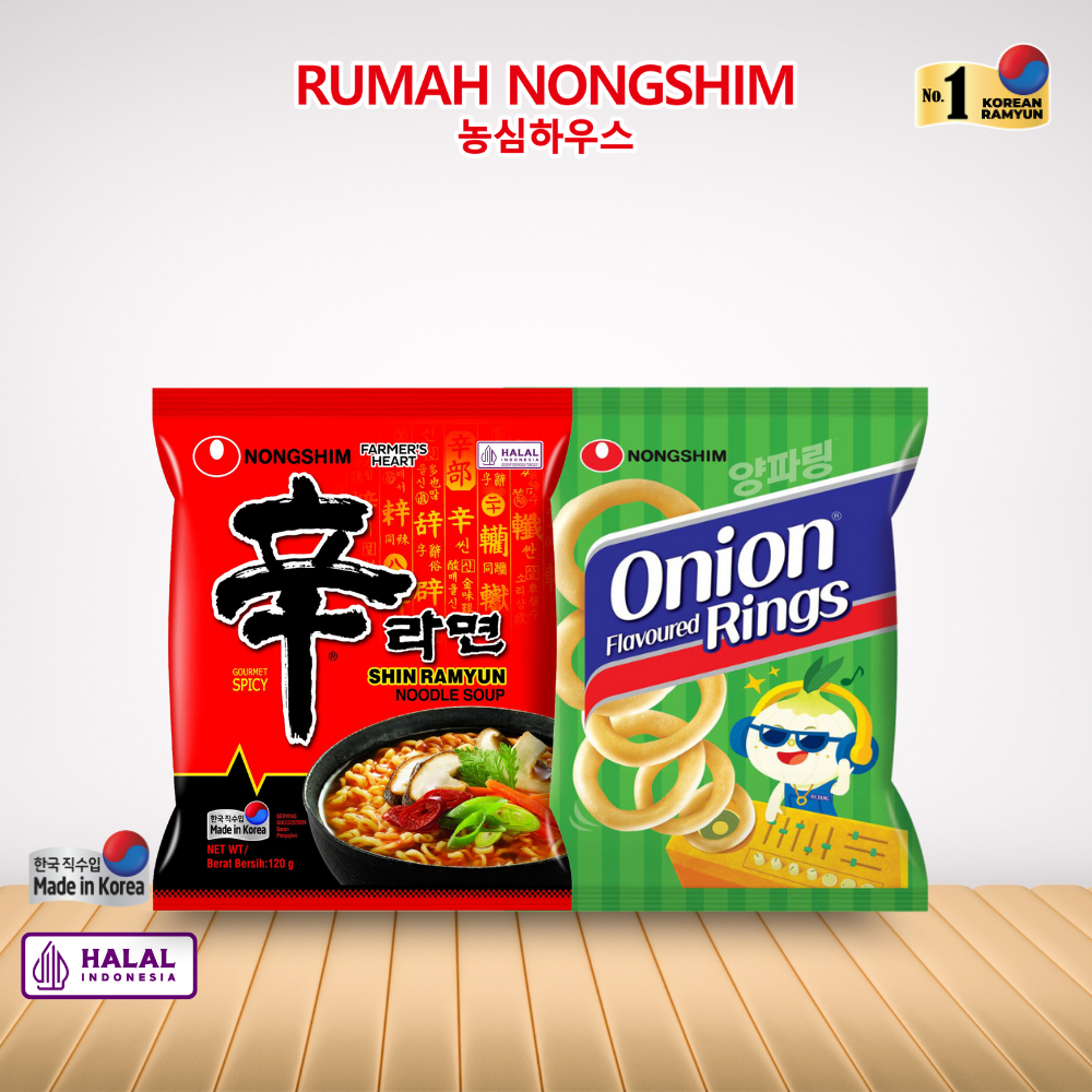 

Bundling MIX - Shin Ramyun ORIGINAL 120 gram & Onion Ring 50 gram [Bundling Noodle & Snack]