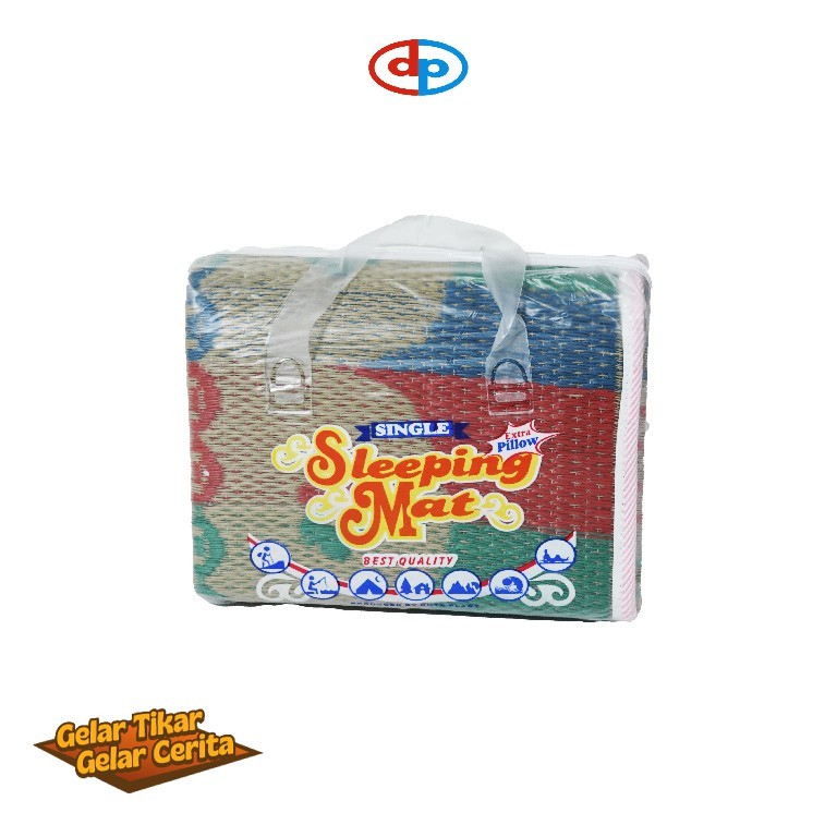 Dolphin Mat Sleeping Mat BK-CP Tikar Plastik Tikar Tidur Motif bonus BANTAL Tikar Lipat/Tikar Piknik