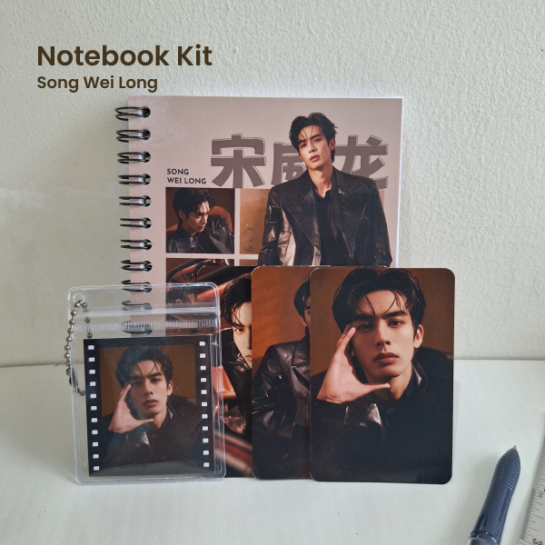 

Fanmade Notebook Kit Song Wei Long | Set Notebook, Photocard & Gantungan Pouch