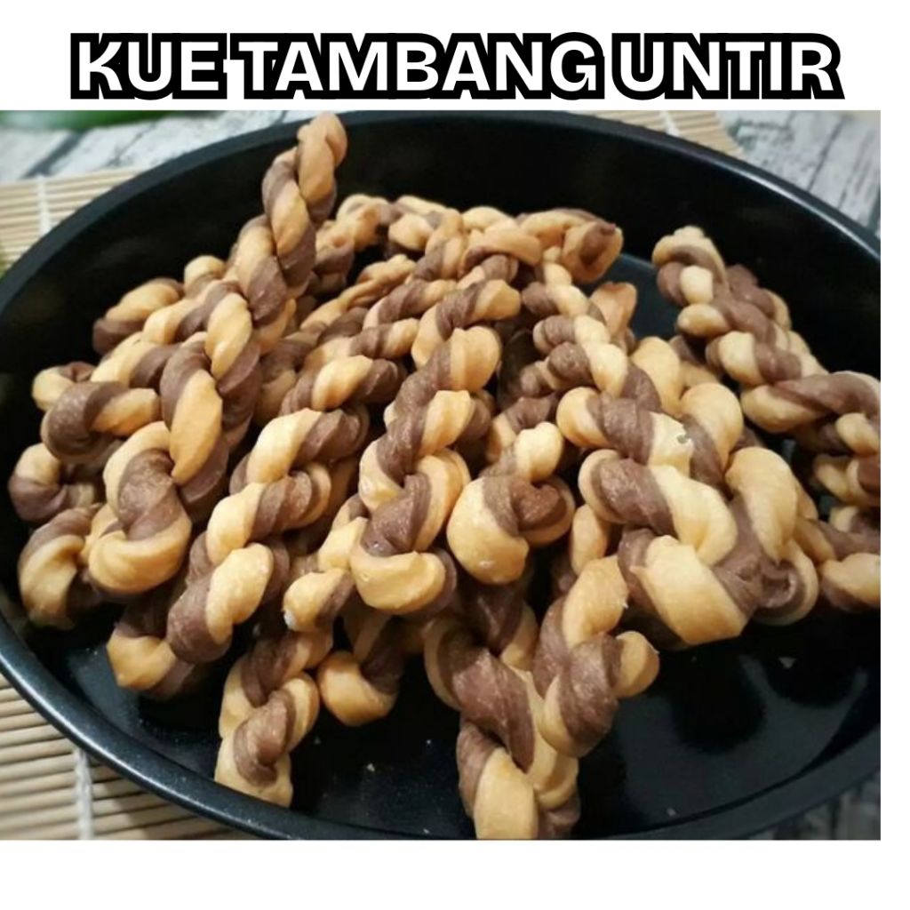 

1 KG Kue Tambang Untir Untir Plintir Plintiran Manis 1Kg 500 Gram 250 Gram - Cemilan Tepung Manis Kiloan Renyah Kriuk Coklat Cokelat - Snack Camilan Kue Kering Jajan Jajanan Murah Asli Enak Viral Snek Snak COD Makanan Homemade Oleh-oleh