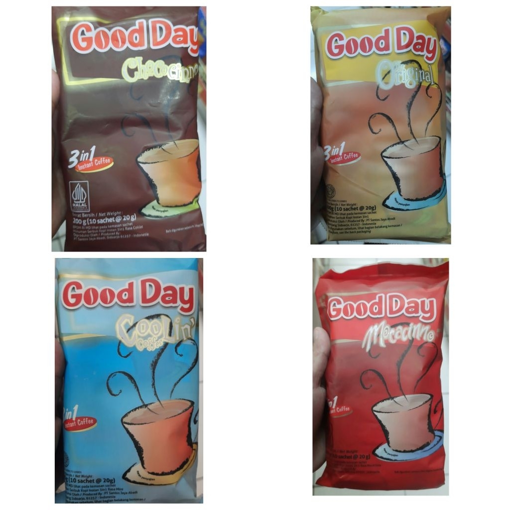 

Good Day Mocacinno / Chococinno / Original / Coolin 10×20gr