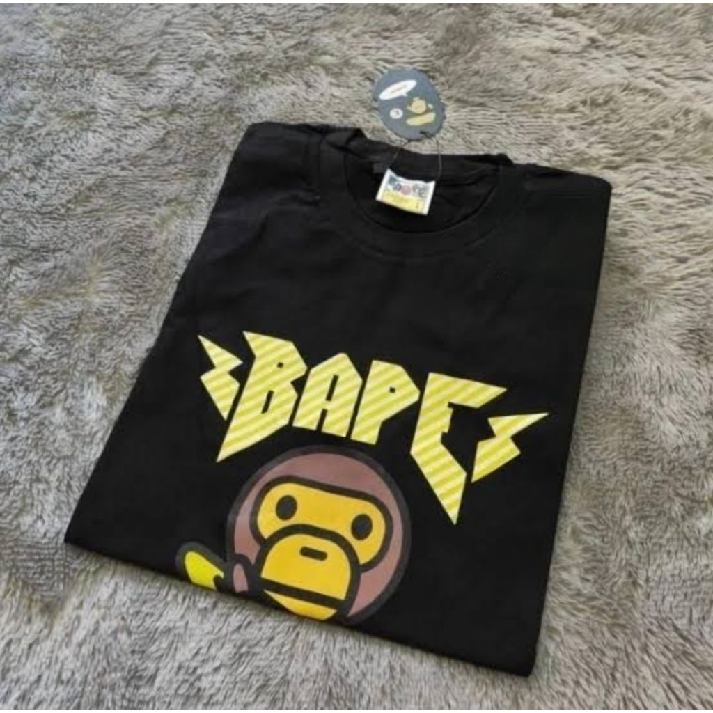 KAOS BAPE BABY MILO T-SHIRT A BATHING APE BABY MILO UNISEX TSHIRT DISTRO PREMIUM