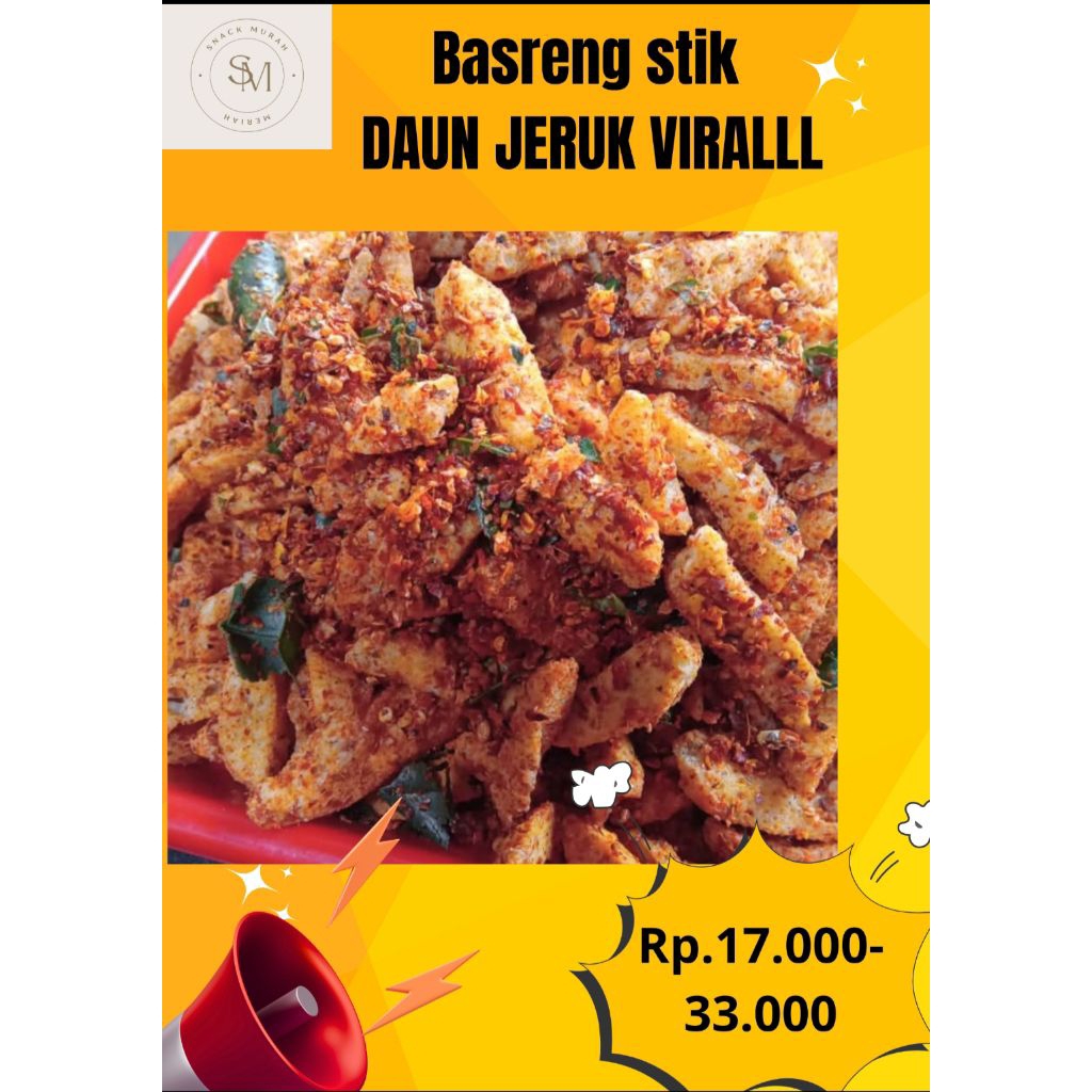 

Basreng stik daun jeruk virallll 1kg