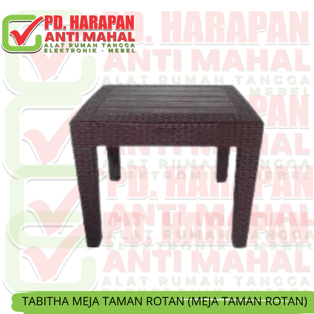 TABITHA MEJA TAMAN ROTAN (MEJA TAMAN ROTAN)/MEJA ROTAN PLASTIK