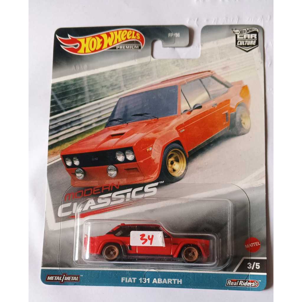 Hot Wheels - Fiat 131 Abarth Orange Modern Classics Car Culture Hotwheels Premium