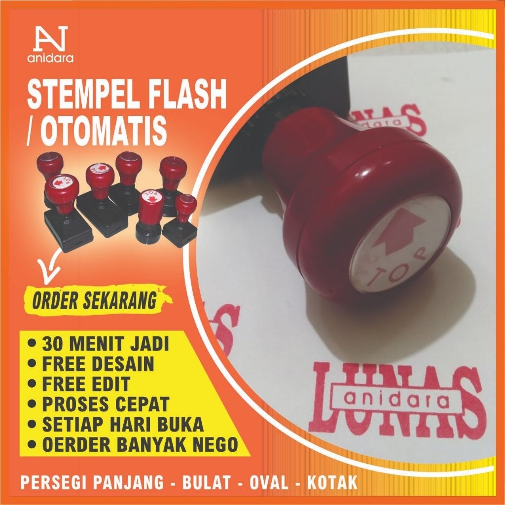 

stempel flash/stempel otomatis/free desain custom