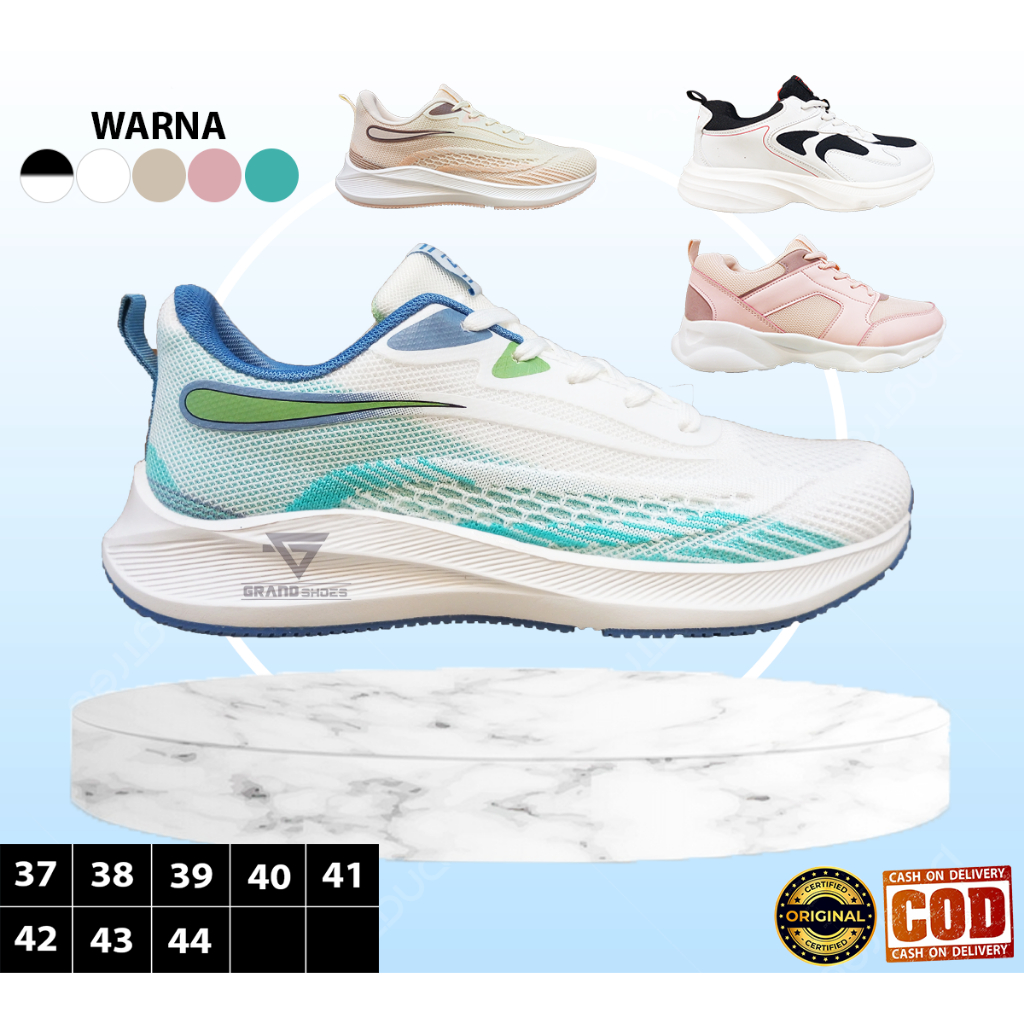 DUFF Sepatu Sneakers Running Olahraga Lari Ringan Casual Kasual Wanita Perempuan ORIGINAL
