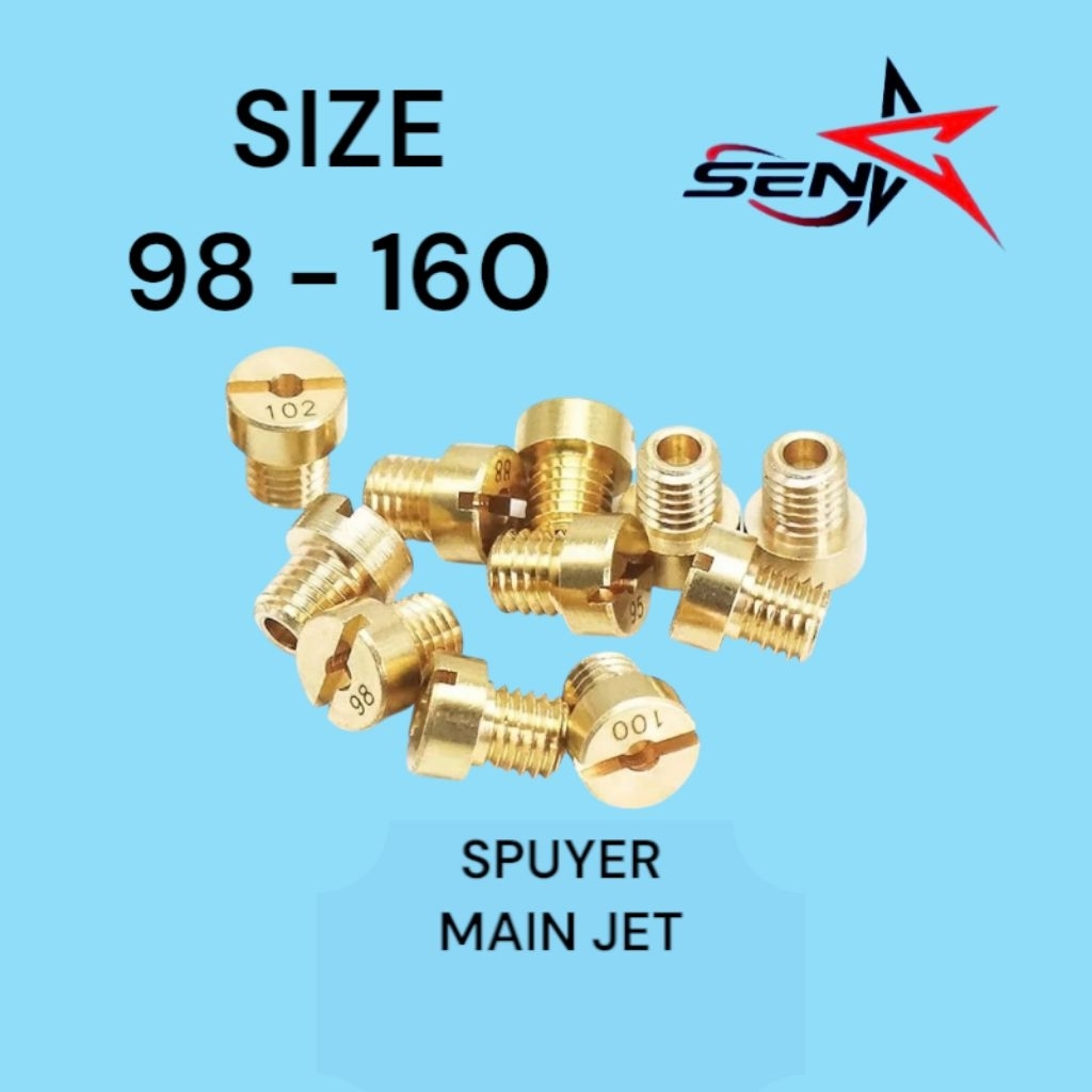 Spuyer Main Jet PJ MJ Main Jet PE Tiger Megapro Gl PWL Ninja R SS KLX Dtracker Satria Fu MX
