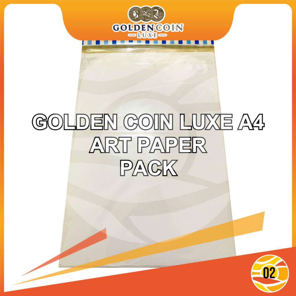 

Golden Coin Luxe Kertas Art Paper Carton 150 Gsm F4 Digital Print 20 Lembar - Repack