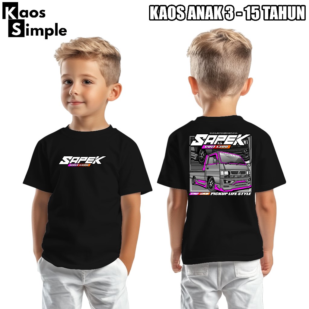 KAOS ANAK MOBIL PICKUP SAPEK COLT L300 BAJU ANAK DRIVER OLENG TRUK OLENG BAJU ANAK LAKI LAKI KAOSSIM